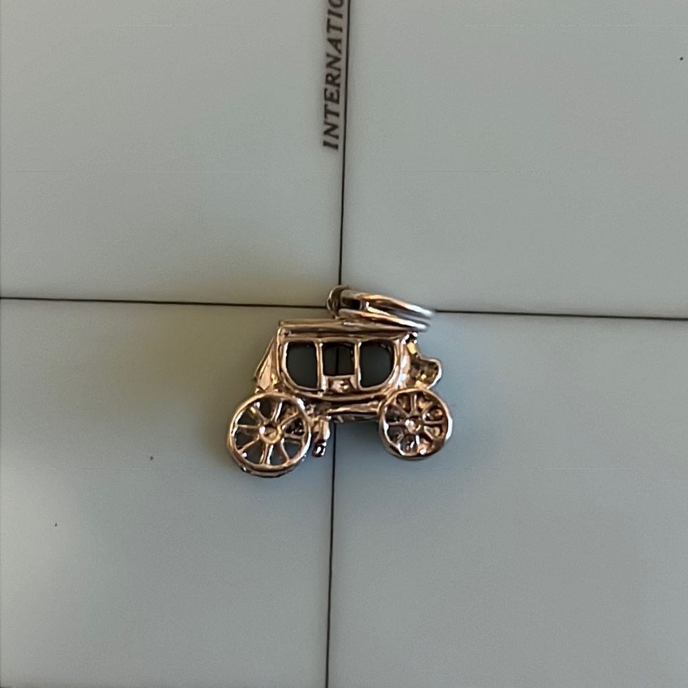 2/$30 Sterling Silver Carriage Charm